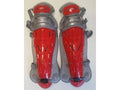 Red/Gray Adult Catchers Leg Guards F2861