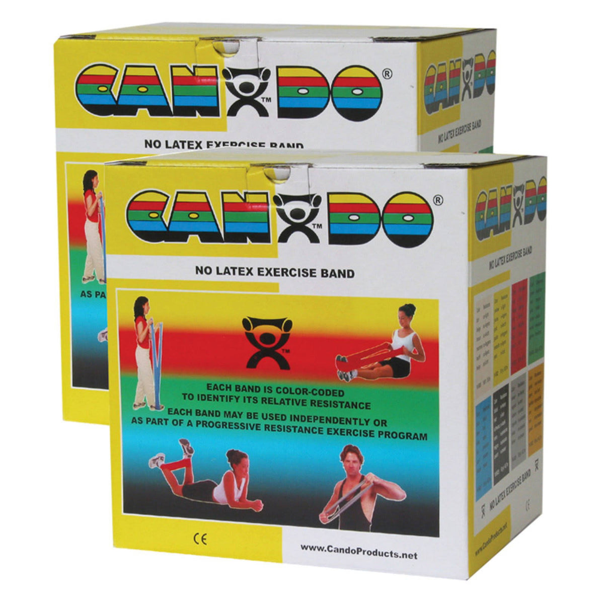 Latex Free Exercise Band - 100 Yard 2 x 50 Yard Rolls - Yellow Z2526