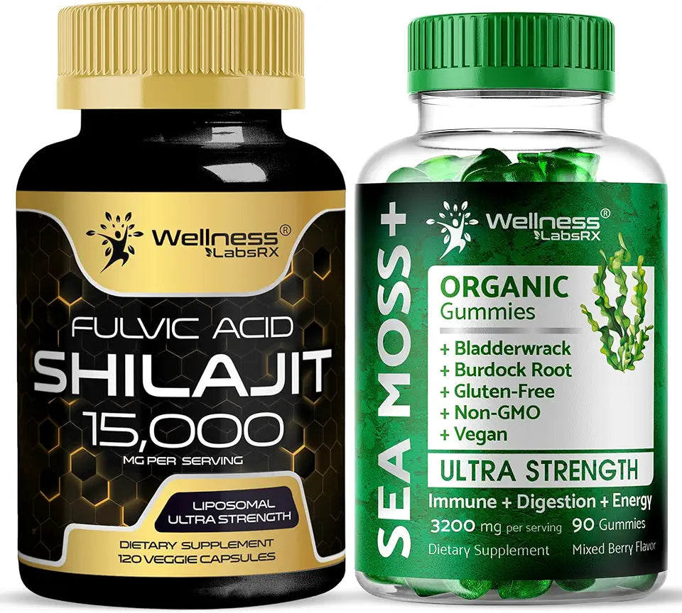 Shilajit Sea Moss Capsules Gummies R36910