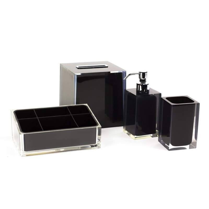 Black Bathroom Accessory Set S82552