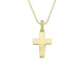 14K Solid Gold Cross Necklace V31840