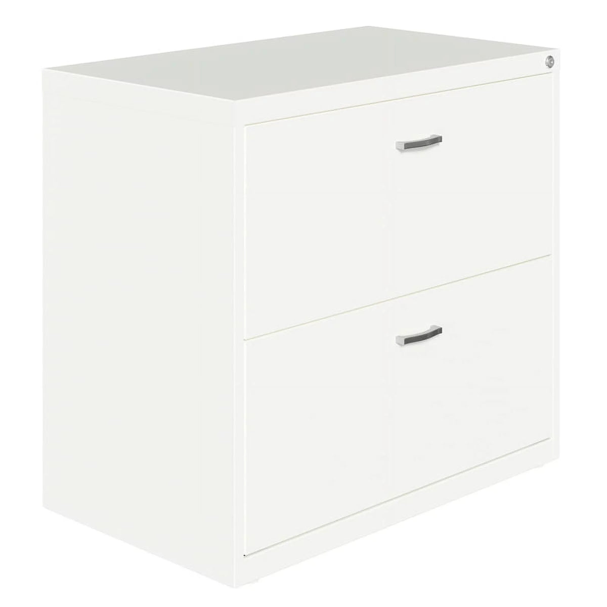 White 2 Drawer Metal Filing Cabinet Set of 2 S20857
