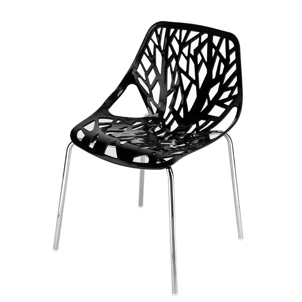 Black Set of 4 Dining Chair L130