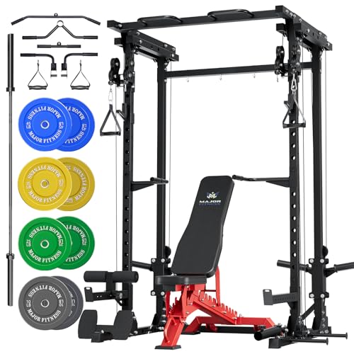 Heavy-Duty Steel Power Rack with Pull-up Bar J836