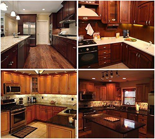 White Finish 3 Extra Long 20 inch Panels LED Dimmable Under Cabinet Lighting Kit O389086