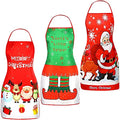 Christmas Apron, 3PCS Adjustable Kitchen Cooking Aprons X748389