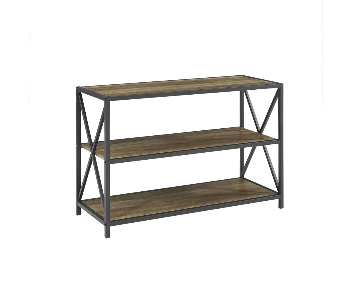 40x22 Industrial Wood Bookcase K13157