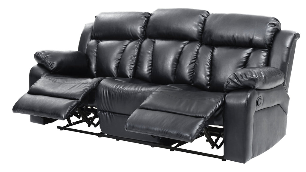 Black Reclining Sofa R3961