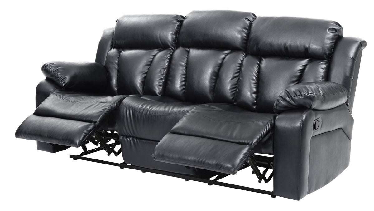 Black Reclining Sofa R3961
