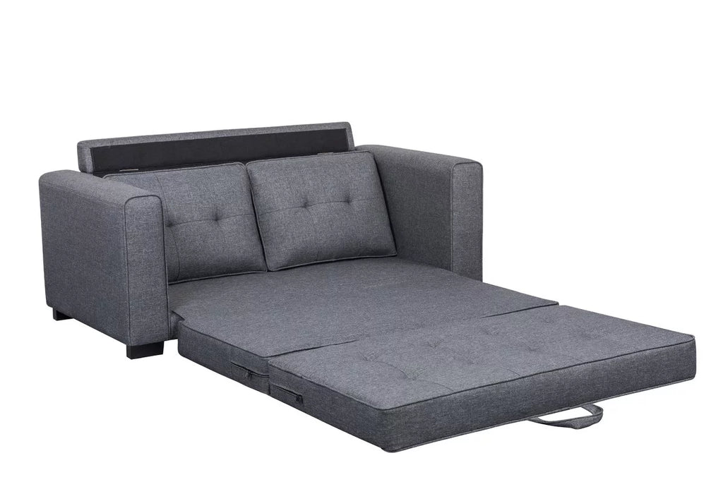 Convertible Sleeper Loveseat Dark Gray V29935