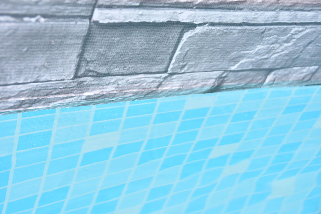 12 ft. Grey Stone Round Above Ground Pool F22138