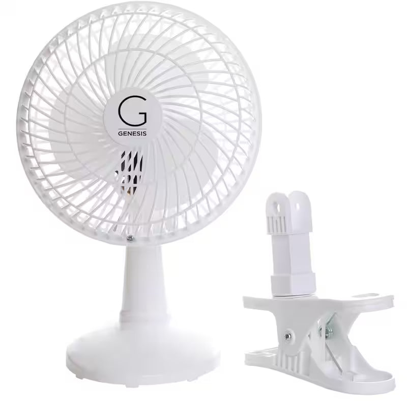6 in. Convertible Table-Top and Clip Fan in White A366639
