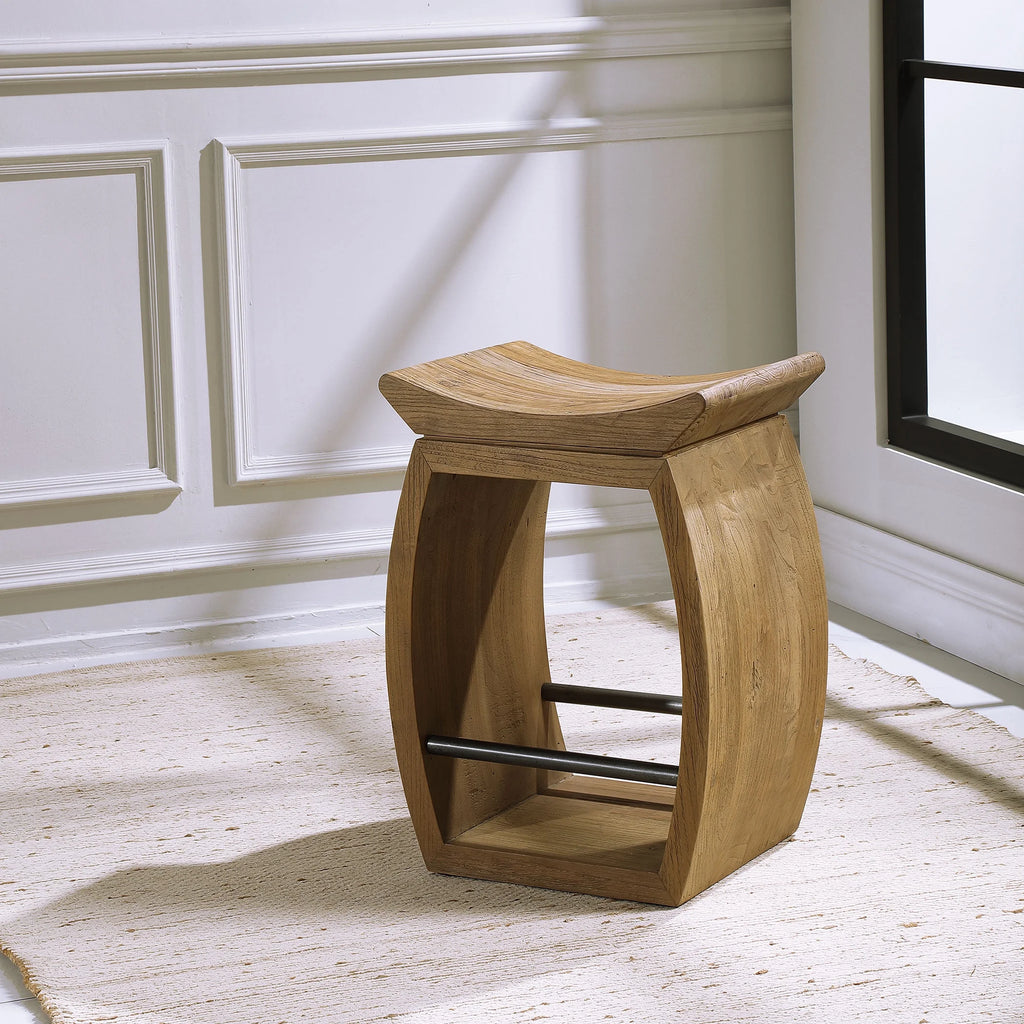 Modern Wood Counter Stool M537