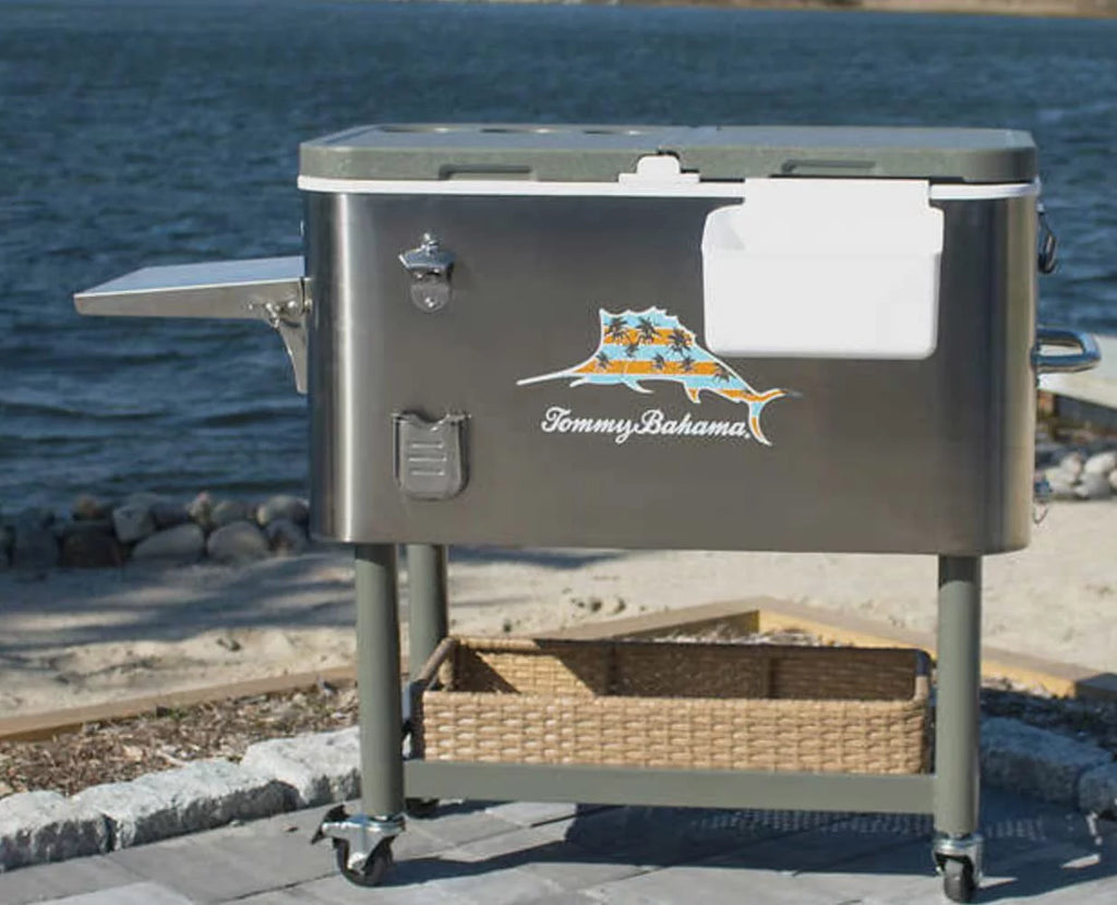 100 Qt Stainless Steel Rolling Cooler T62947