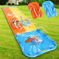 Inflatable Water Slide with 2 Bodyboards Lanes and Sprinkler X22936