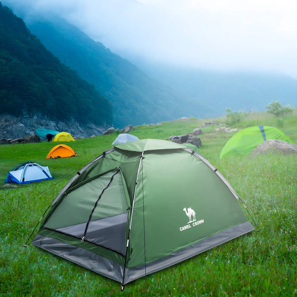 Waterproof 2 Person Dome Camping Tent with Carry Bag Navy Blue H4998