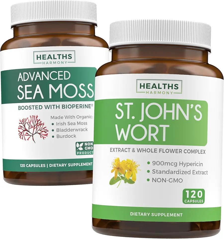 Organic Sea Moss & St John's Wort 120 Capsules M526426