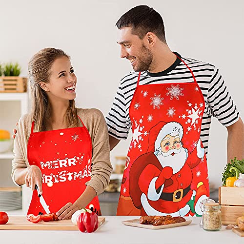 Christmas Apron, 3PCS Adjustable Kitchen Cooking Aprons X748389