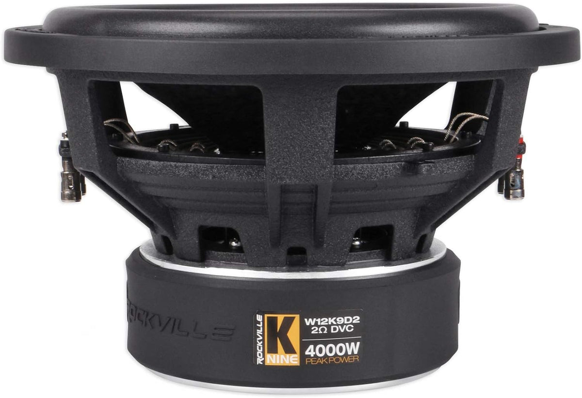 12 8000 Watt Car Subwoofers + Sealed Sub Box Enclosure N67782