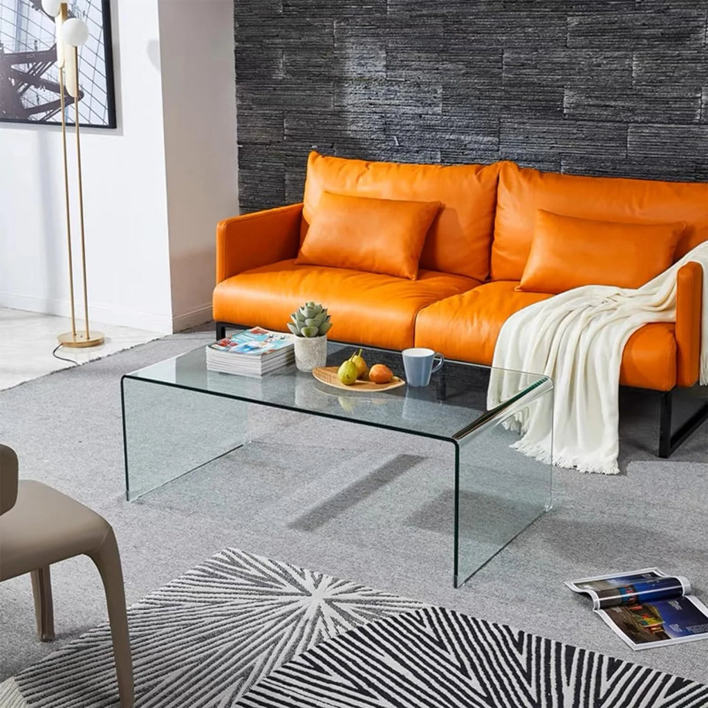 Clear Glass Coffee Table 39.37" x 19.5" S74596