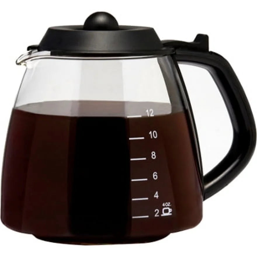 12-Cup Black Replacement Glass Carafe L135