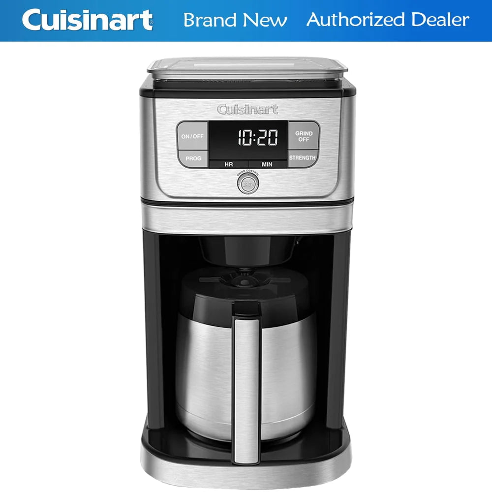 10 Cup Burr Coffeemaker, Silver Z176214