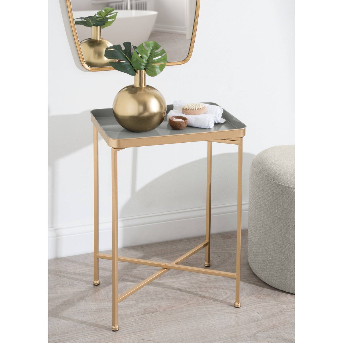 Bronze Metal Accent Table I395153