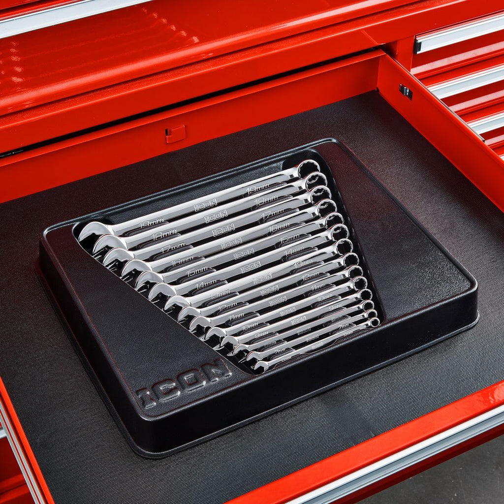 Metric Combination Wrench Set, 14-Piece M371170