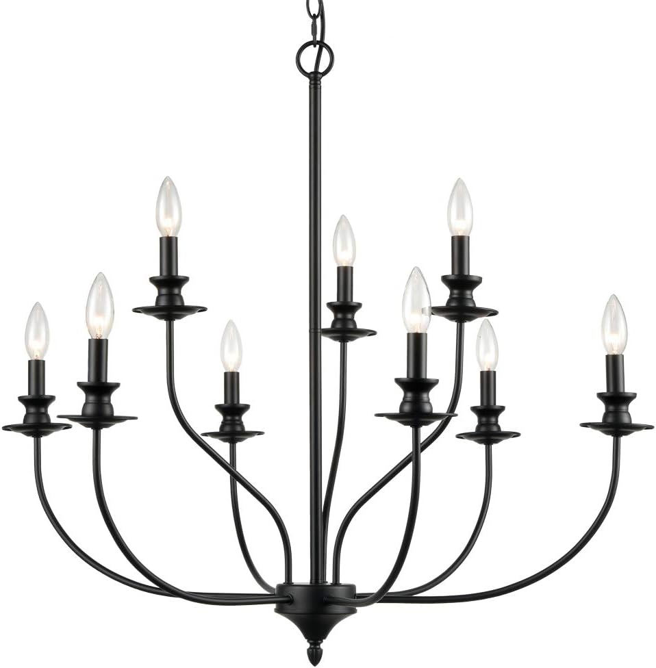 Black Metal Chandelier S41262