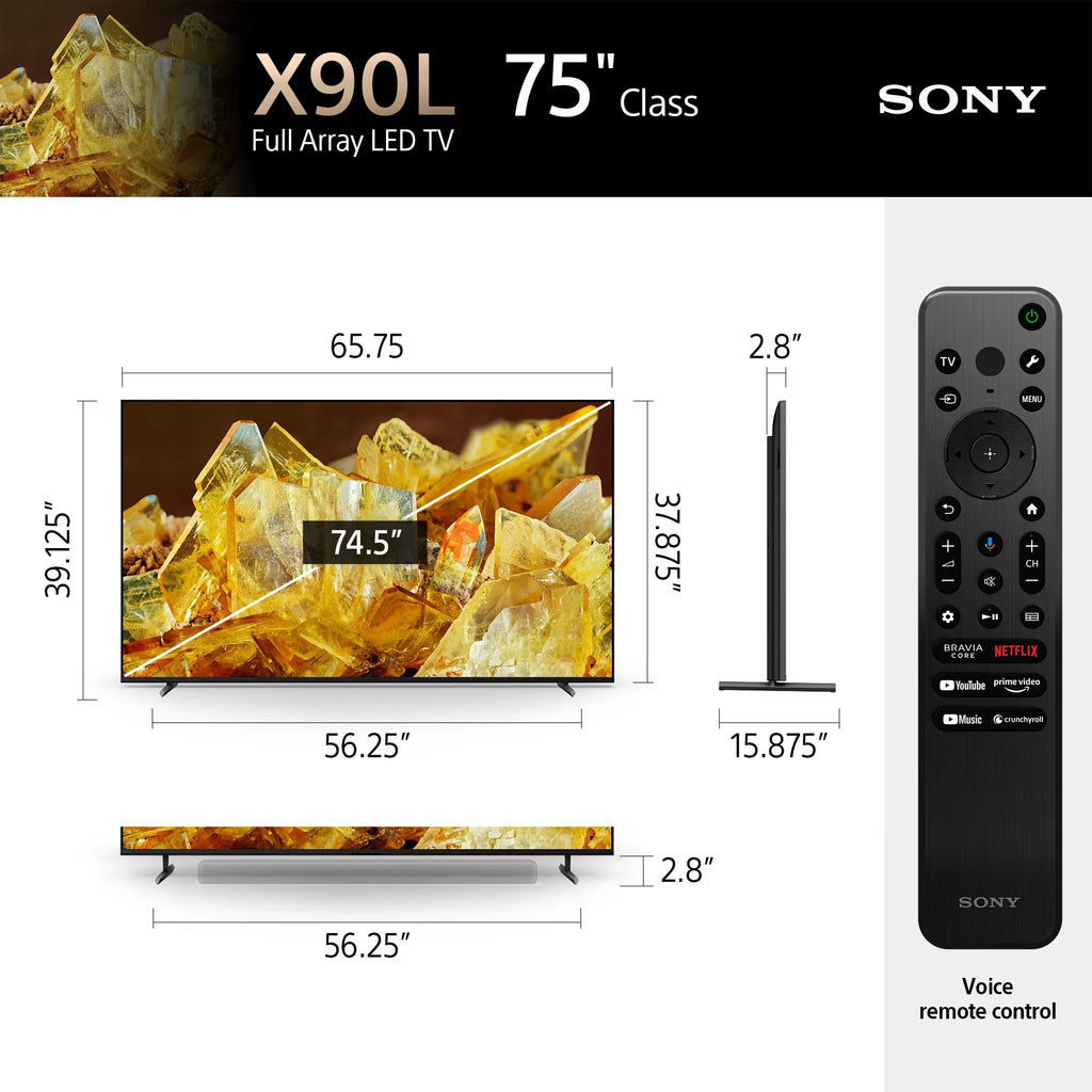 75” Class 4K HDR Full Array LED Smart Google TV Q849933