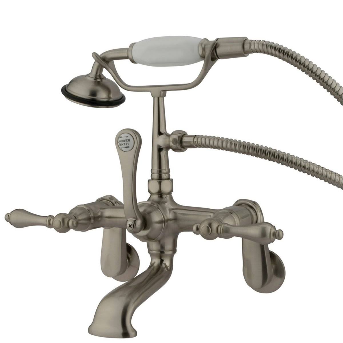 Oil Rubbed Bronze Wall Mount Clawfoot Tub Filler with Hand Shower G927617