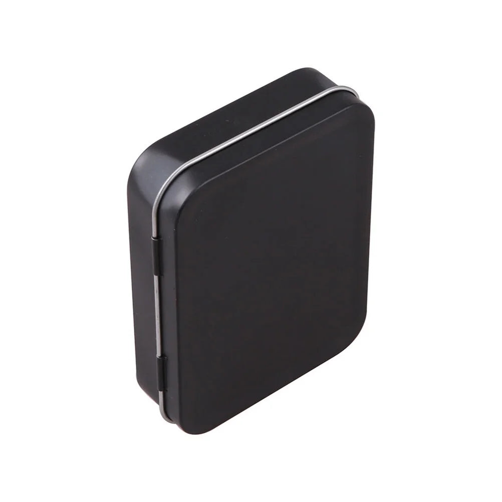 5 PCS Mini Rectangular Tin Storage Boxes with Lids Black M525009