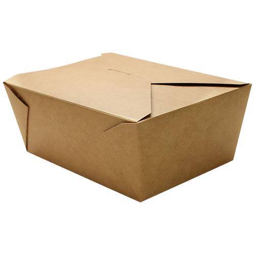Kraft Fold-To-Go Boxes, 110 oz, Case of 160 N35158