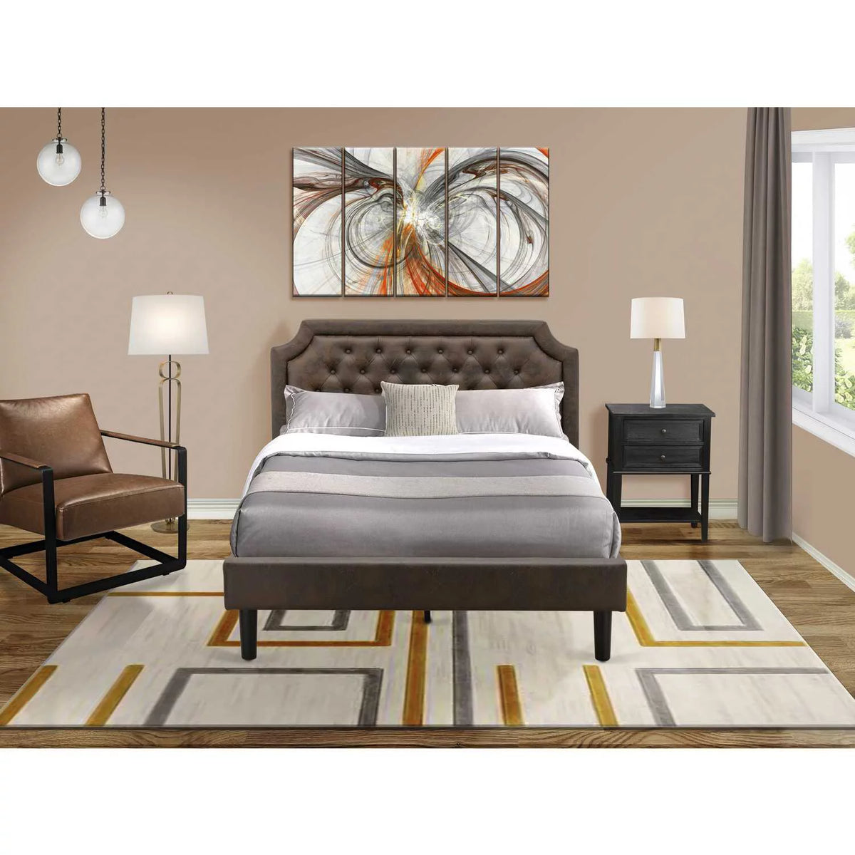 Queen Platform Bed C52128