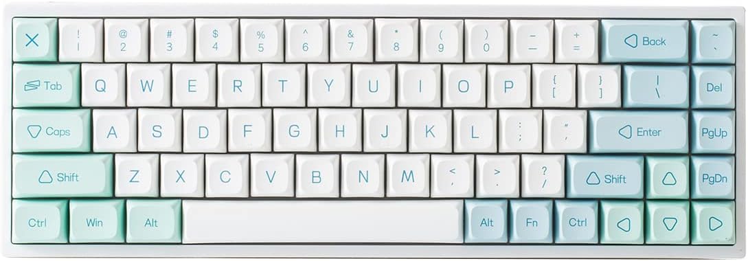 Hot Swappable Mechanical Keyboard 68-Key RGB Backlit Translucent ABS Case Z7596