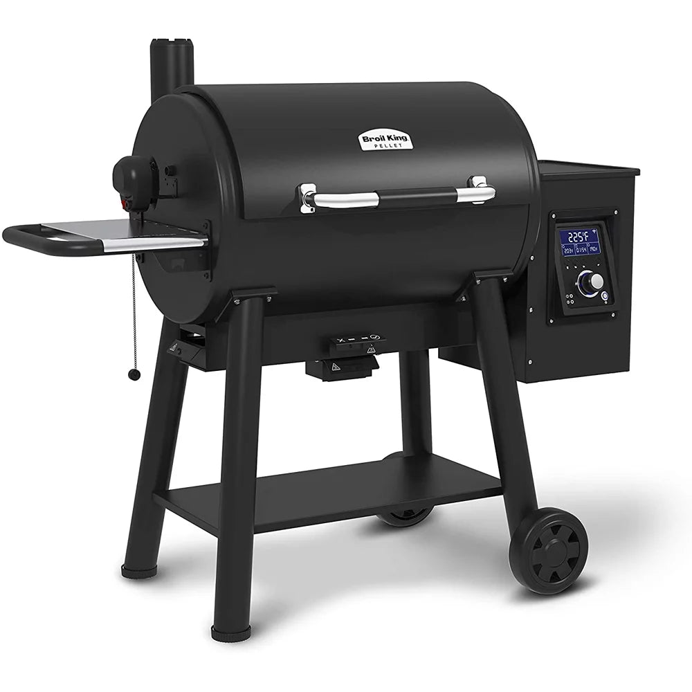 Black Pellet Grill with Grill Cover P5505
