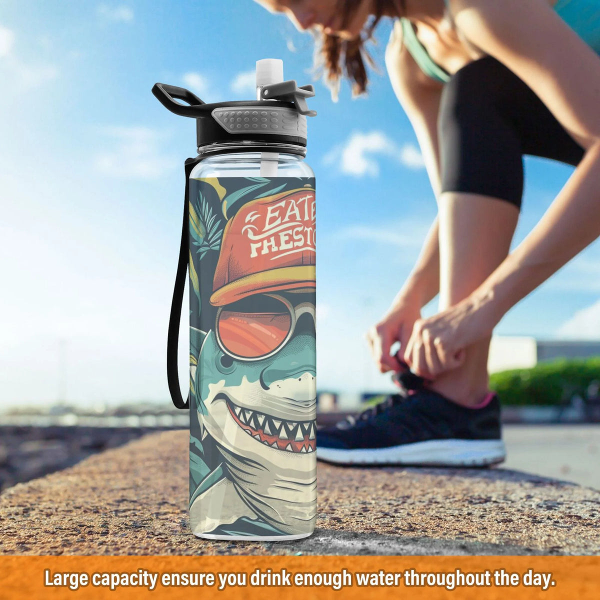 32oz Leakproof Tritan Water Bottle with Straw L768