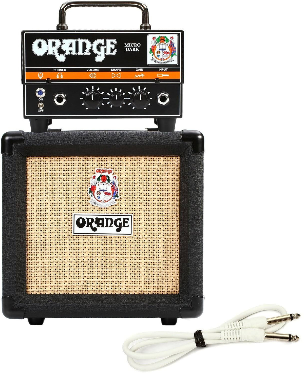 Orange Micro Dark Terror Hybrid Amp Head Mini Stack Combo with Cabinet U741