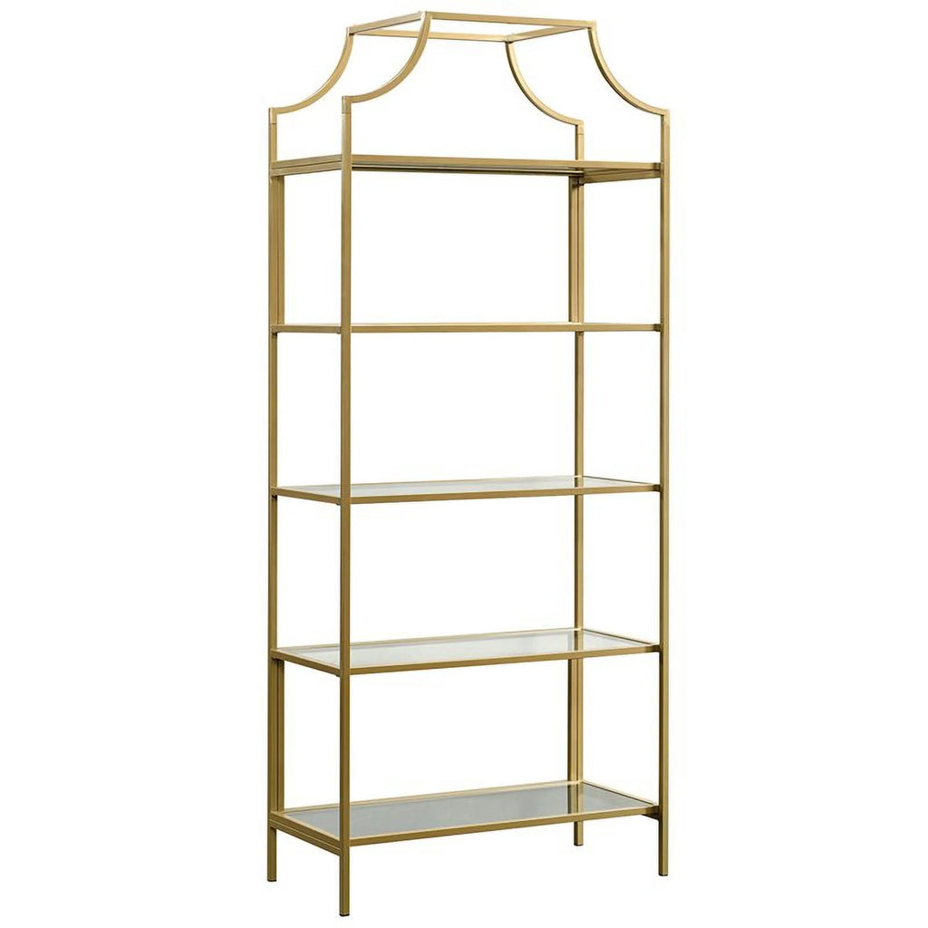 Metal Desk and 5-Shelf Bookcase Set B870