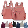 Blue Waterproof Nylon Mini Backpack with Coin Purse K4737