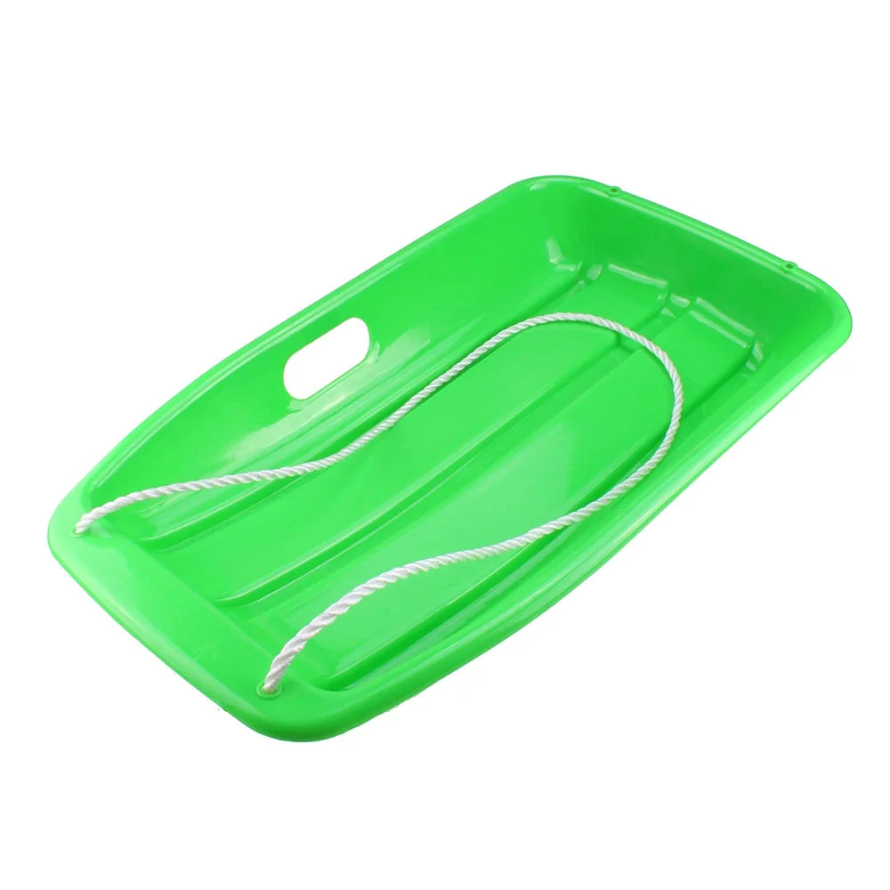 Green Plastic Snow Sled, 25.6*14.2*4.3 inch Y734809
