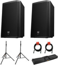 15 2-Way 1000W Bluetooth Powered Loudspeaker with Steel Speaker Stand Z739