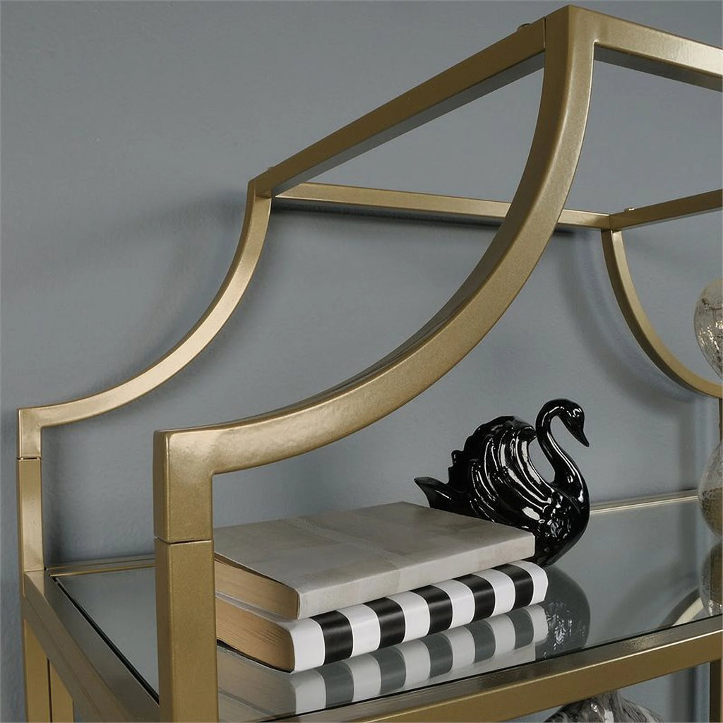 Metal Desk and 5-Shelf Bookcase Set B870
