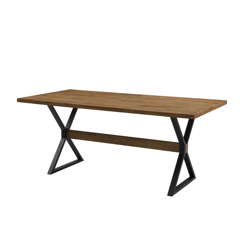 Modern Farmhouse X Leg Dining Table U7268