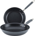 Hard-Anodized Nonstick Skillets 2 Piece Set 10.25-Inch & 12.75-Inch Moonstone S331