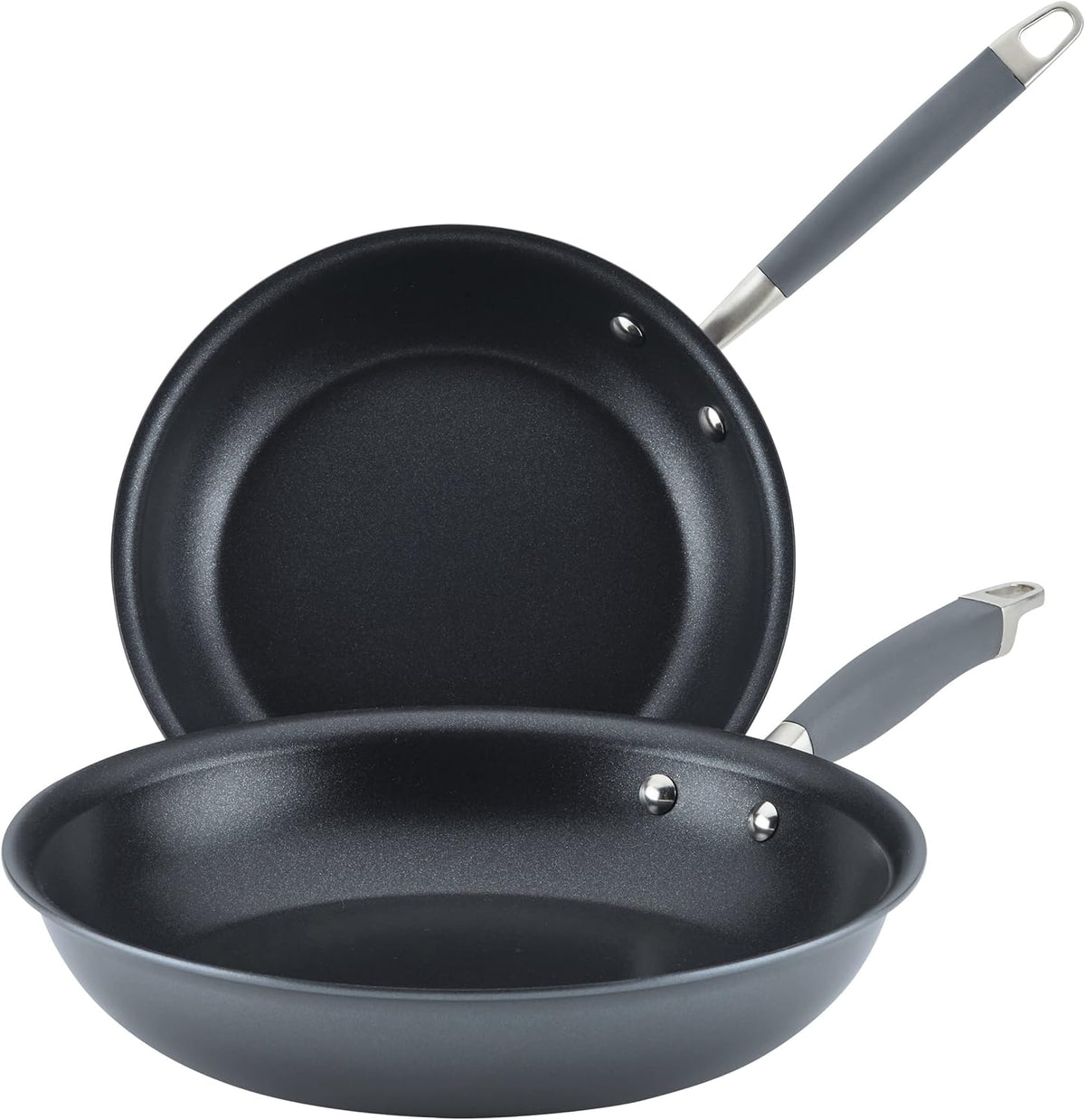 Hard-Anodized Nonstick Skillets 2 Piece Set 10.25-Inch & 12.75-Inch Moonstone S331