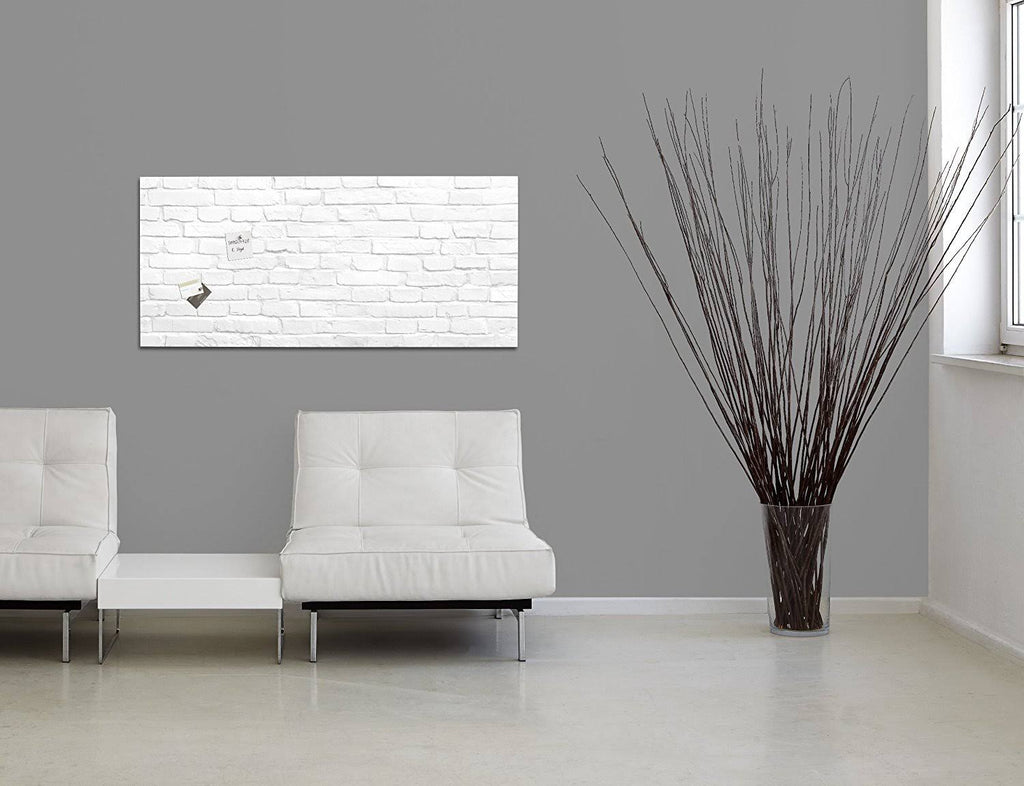 White Magnetic Glass Board D865599