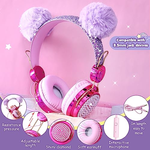 Unicorn Toy with Wired Headphones Diary Water Bottle Plush Bag Purse Socks Mirror O594070