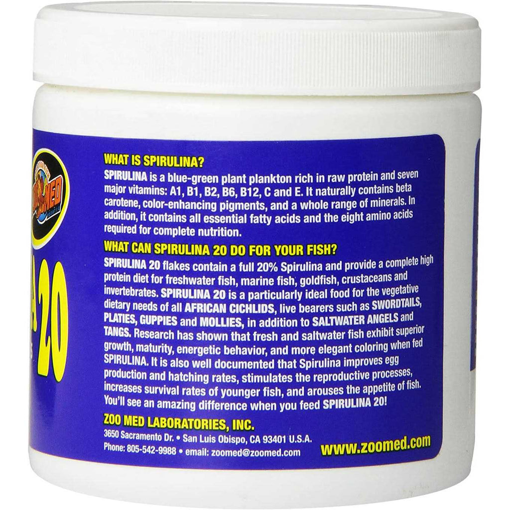 Spirulina 20 Fish Food Flakes Z74725
