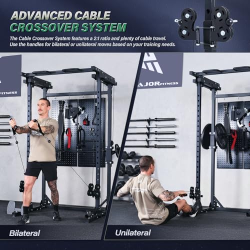 Heavy-Duty Steel Power Rack with Pull-up Bar J836